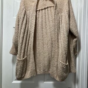 Elegant Beige Women's Cardigan